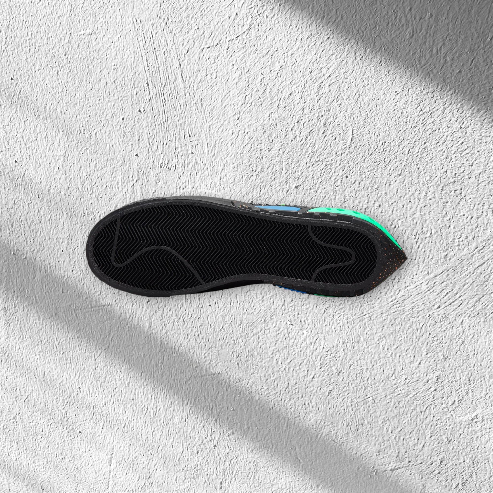 Off-White x Nike Blazer Low "Black/Electro Green'