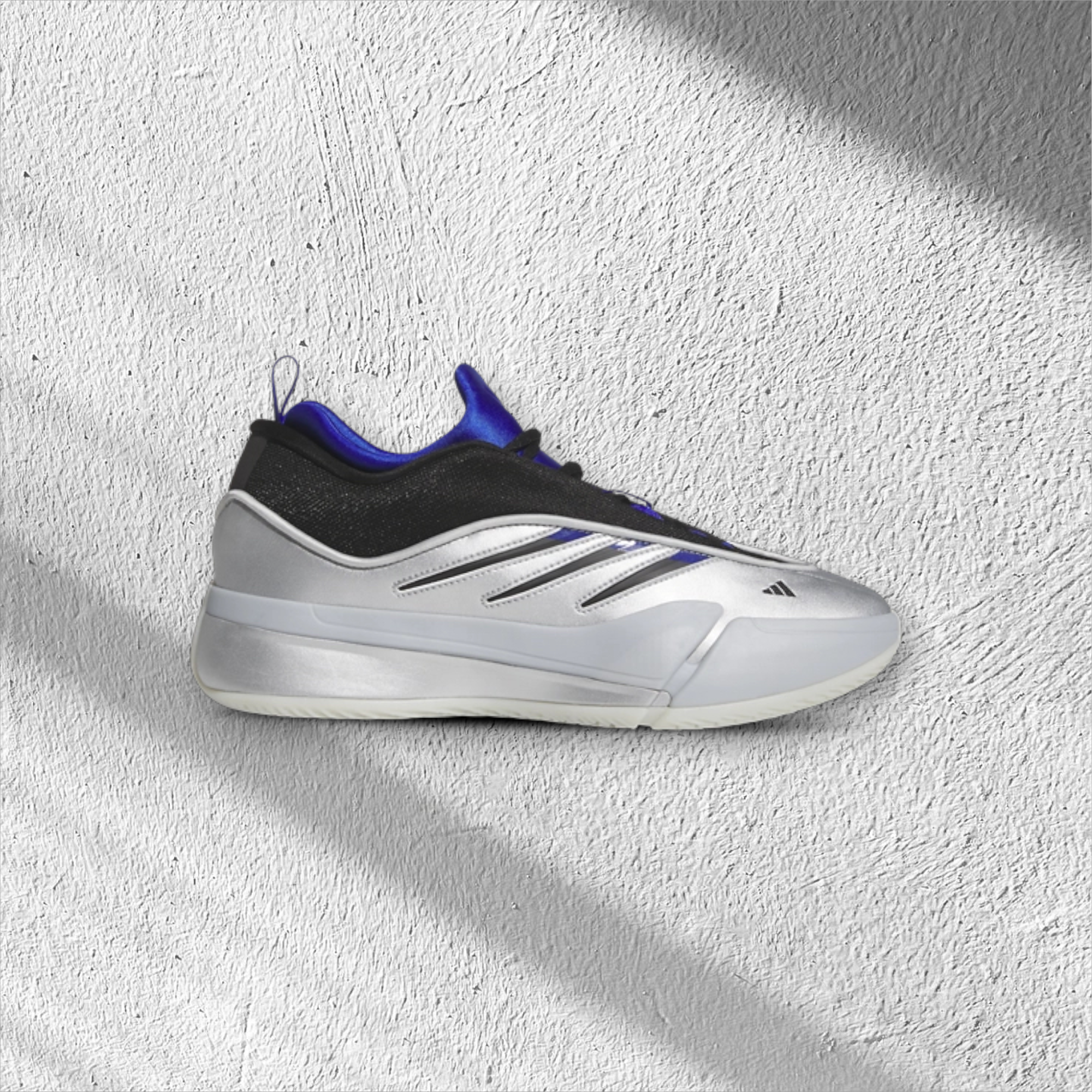 Adidas Dame 9 Low 'Tecmo Bowl' 'Silver Metallic/Black/Blue'