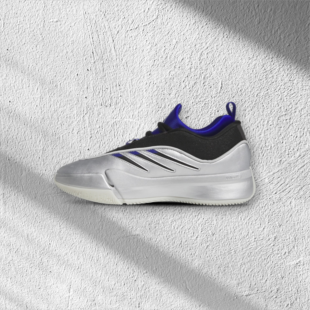 Adidas Dame 9 Low 'Tecmo Bowl' 'Silver Metallic/Black/Blue'