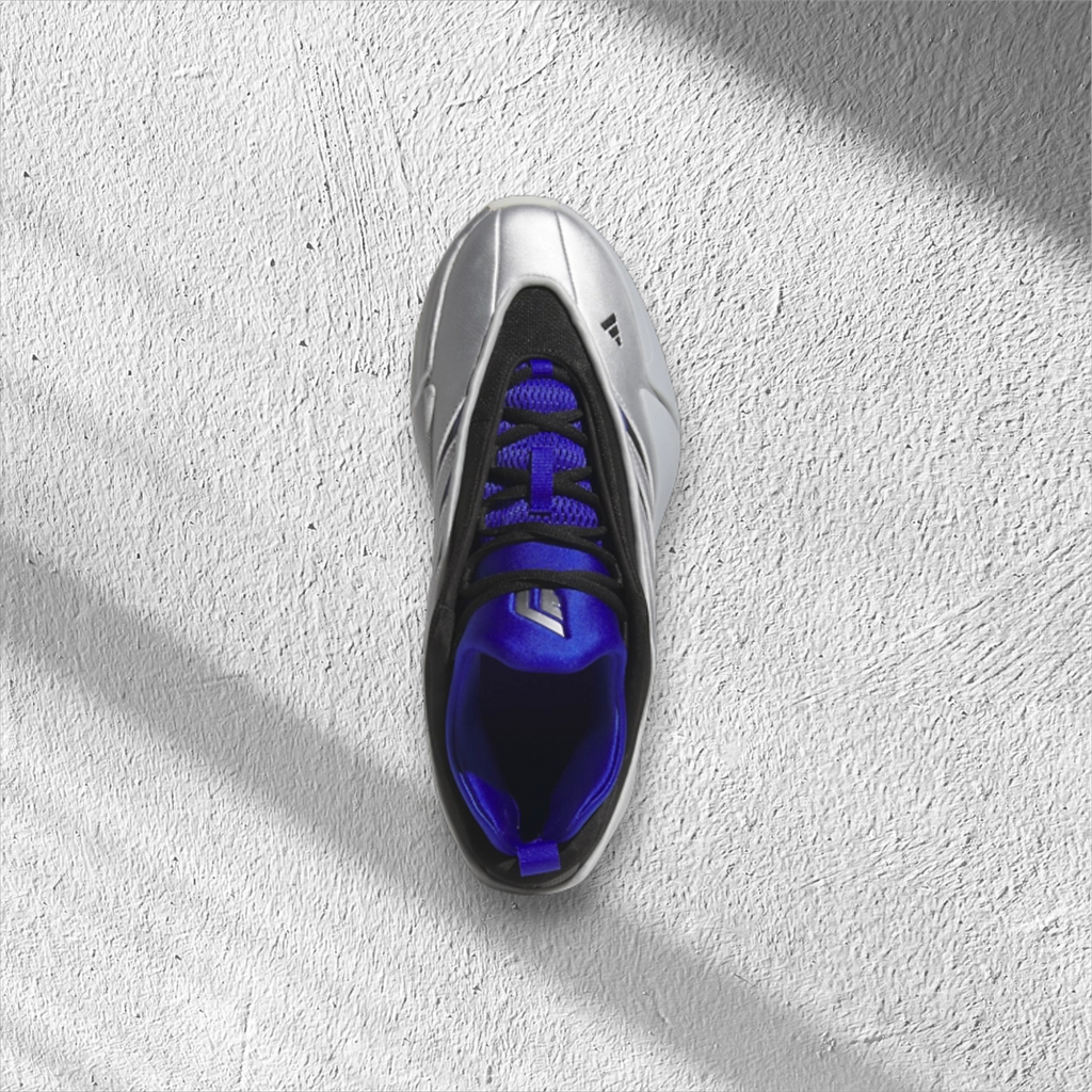 Adidas Dame 9 Low 'Tecmo Bowl' 'Silver Metallic/Black/Blue'
