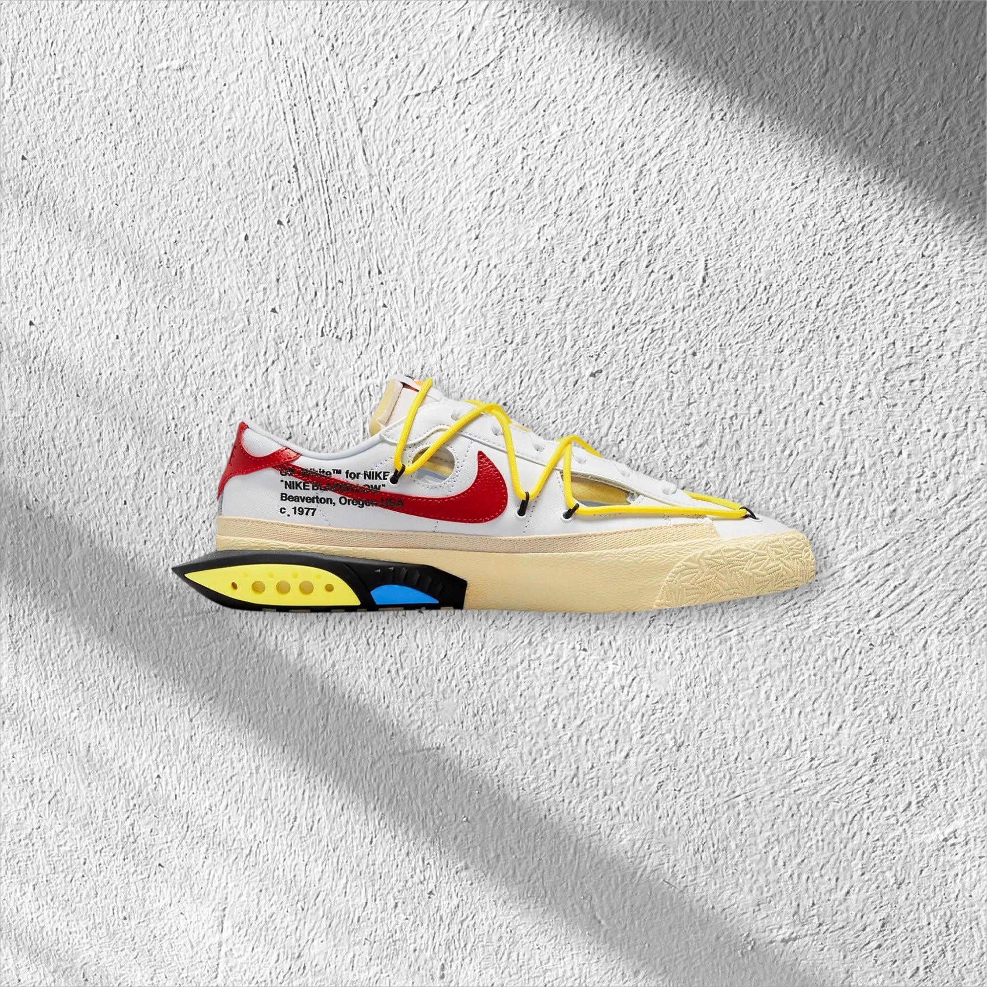 Off-White x Nike Blazer Low 'White/ University Red'