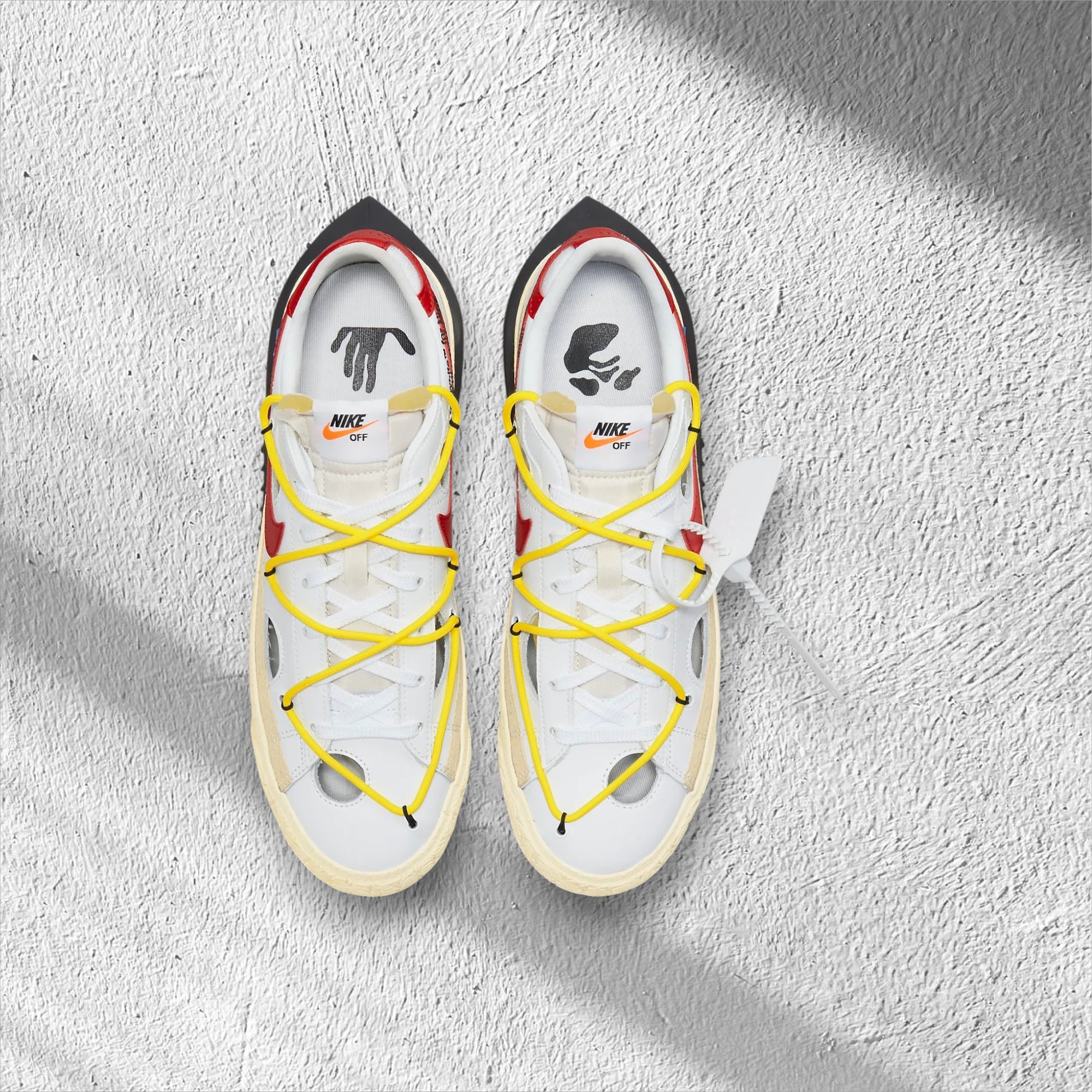 Off-White x Nike Blazer Low 'White/ University Red'