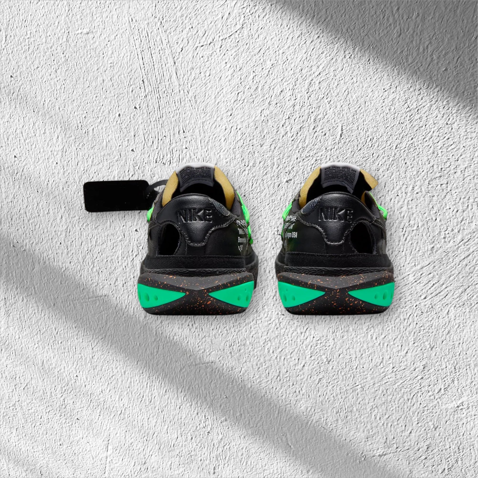 Off-White x Nike Blazer Low "Black/Electro Green'