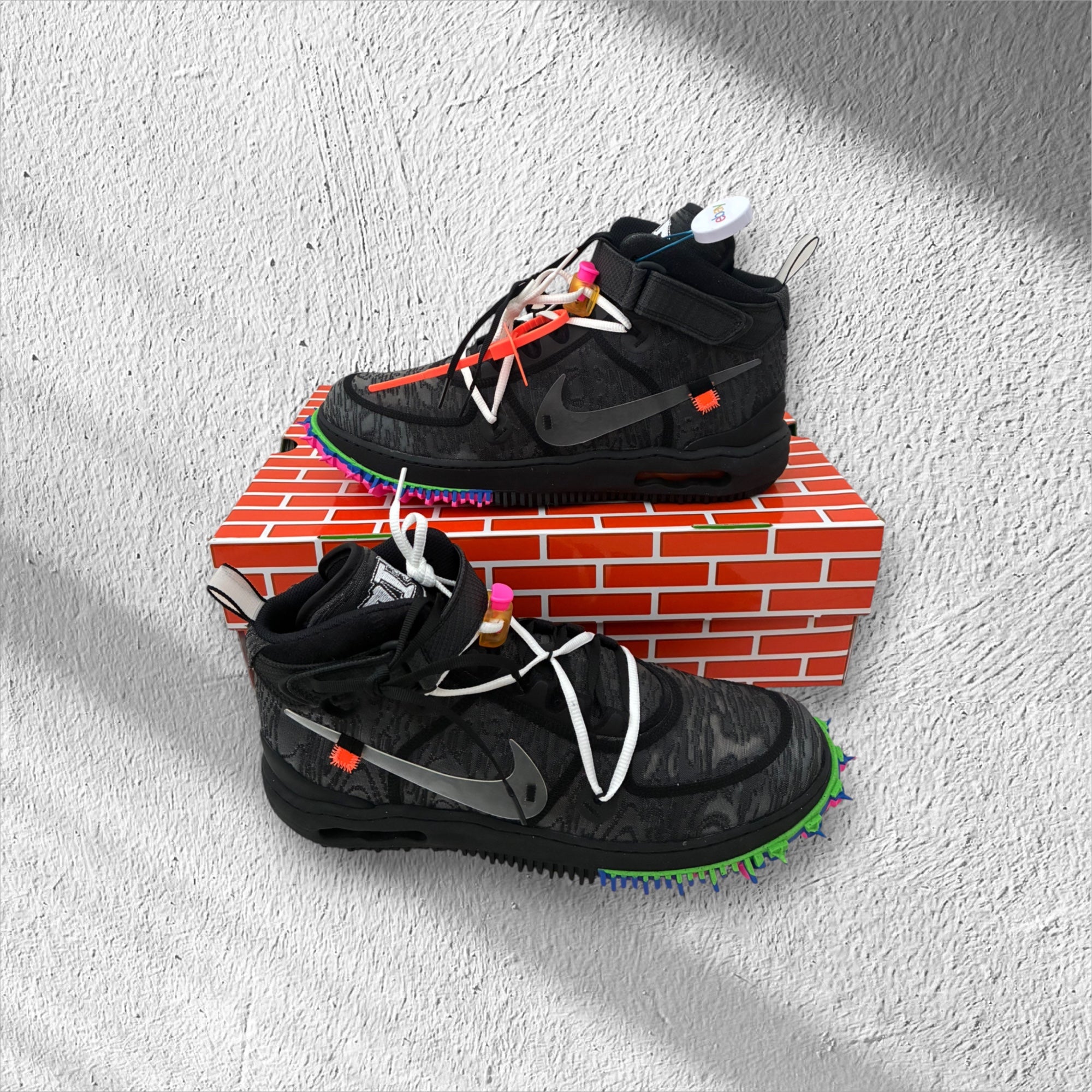 Nike x Off-White Air Force 1 Mid SP 'Black/Clear-Black'