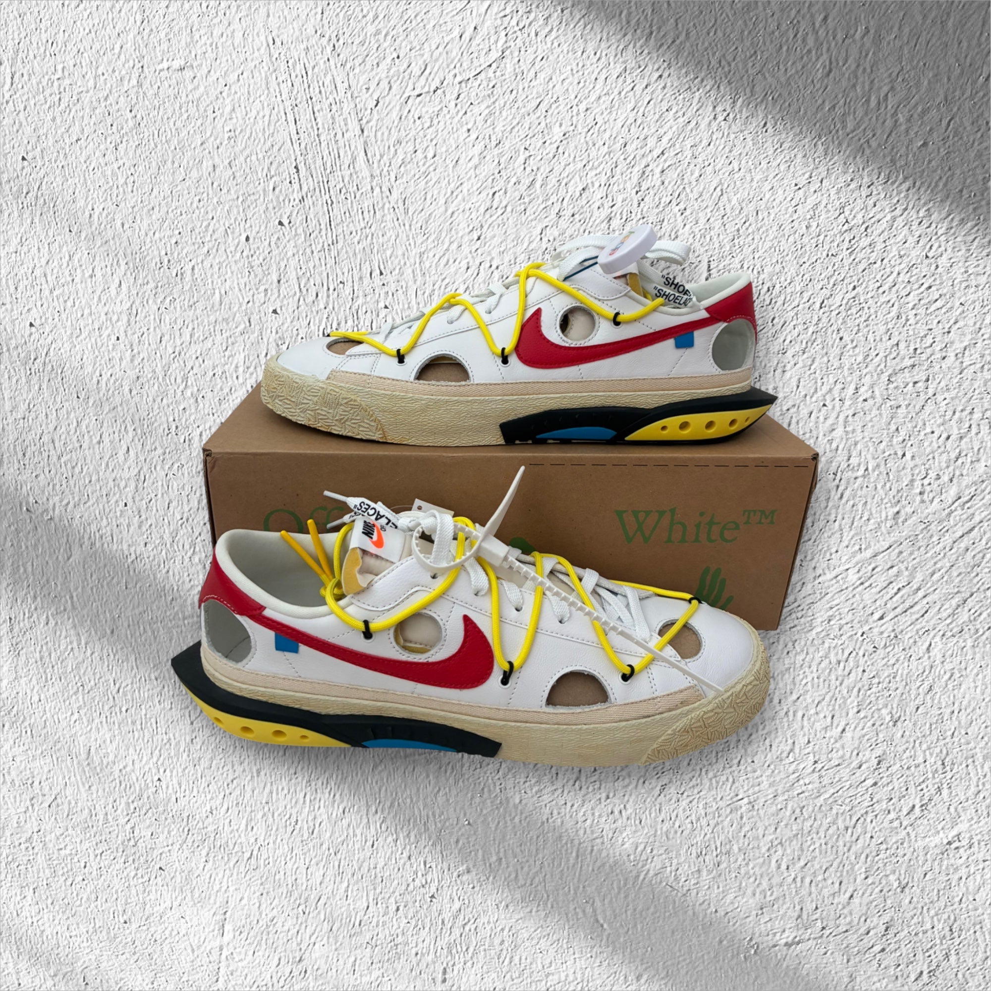 Off-White x Nike Blazer Low 'White/ University Red'