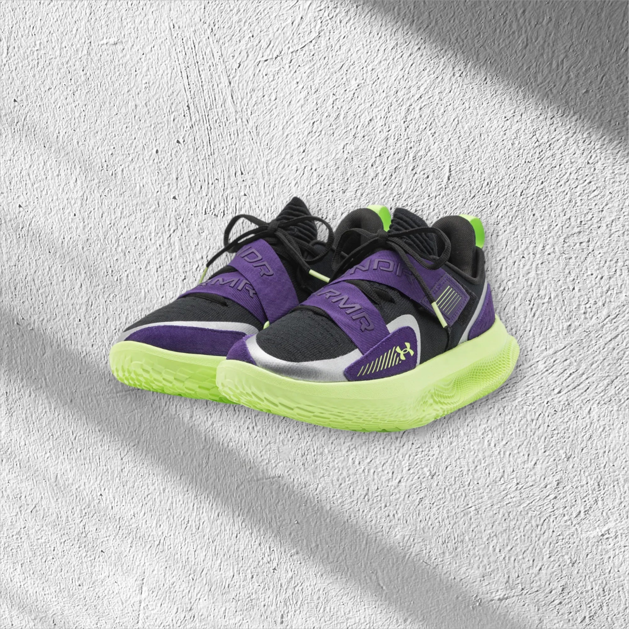 Under Armour Curry 1 UA FLOW FUTR  'Black/Purple/Morph Green'