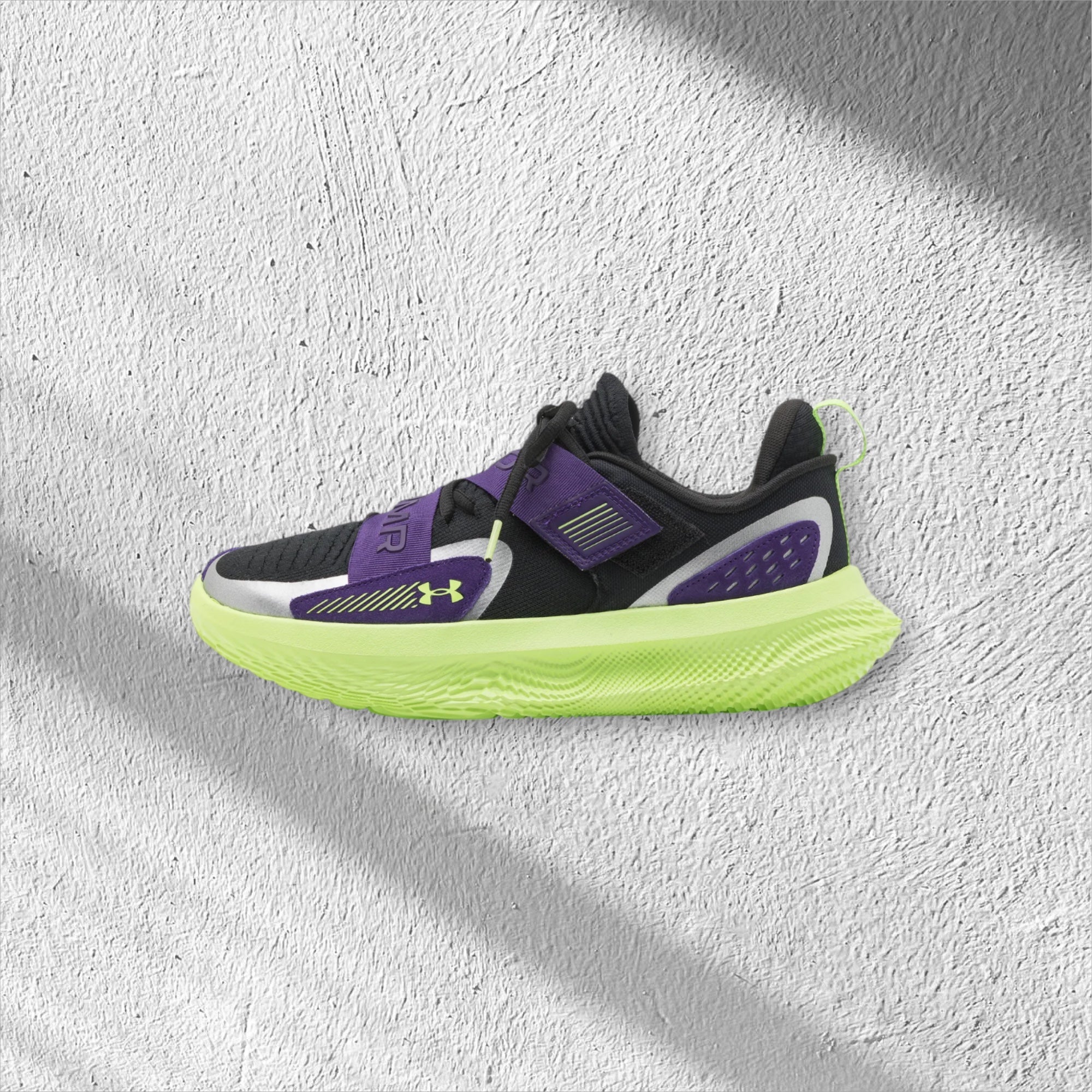 Under Armour Curry 1 UA FLOW FUTR  'Black/Purple/Morph Green'